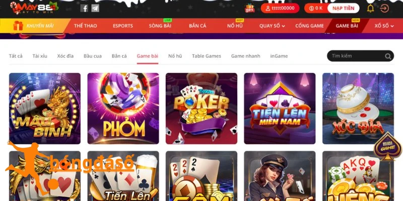 MAY88 sở hữu kho game đồ sộ, thu hút đông đảo người chơi