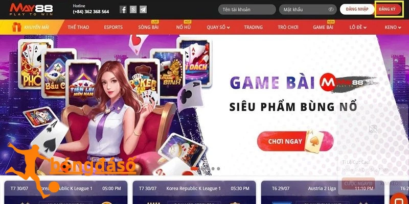 Casino trực tuyến tại nhà cái MAY88 đa dạng trò chơi lý thú